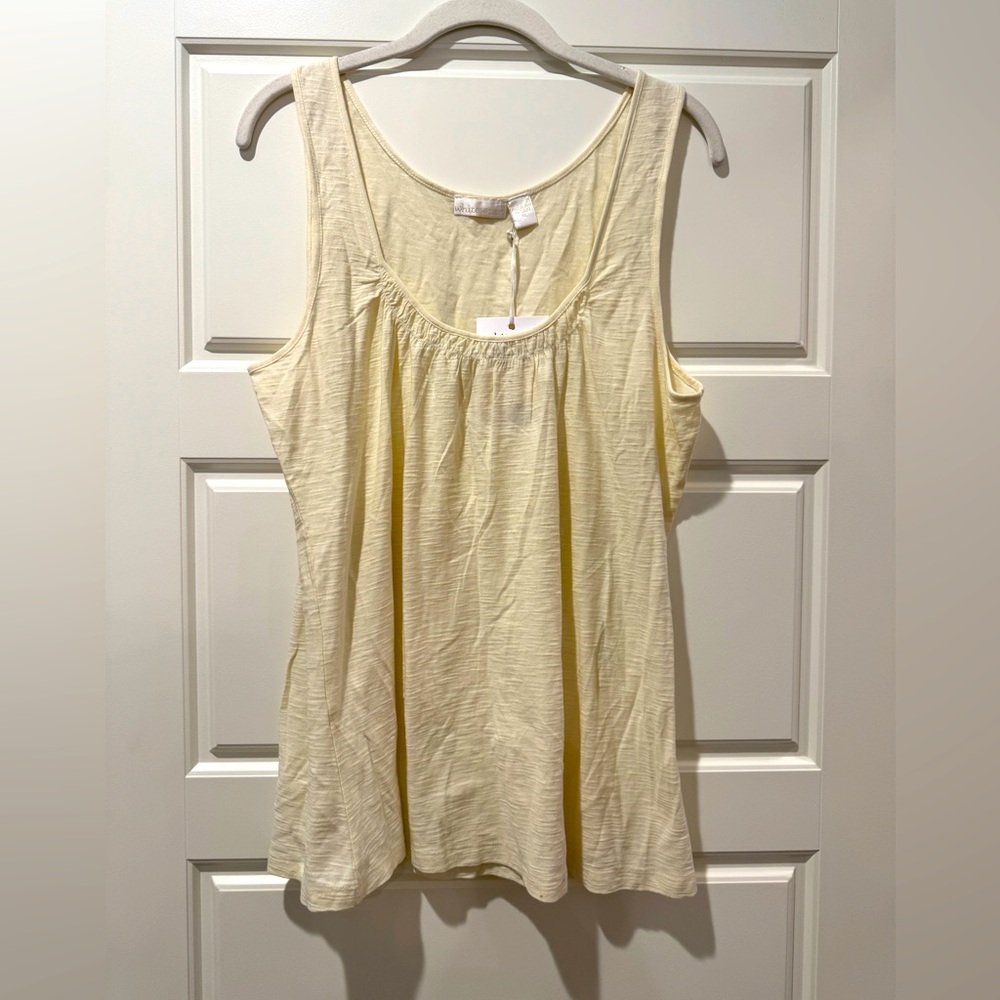 NWT WHITEWASH XL Antique White Tank Top